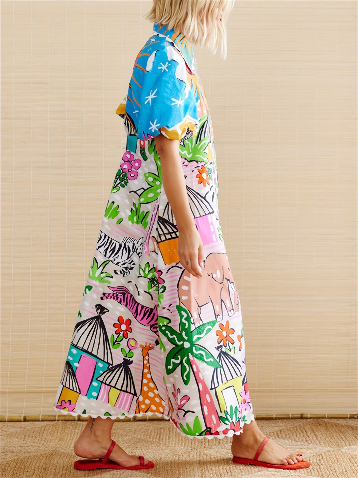 Carolyn | Chic Midi Kjole til Sommer