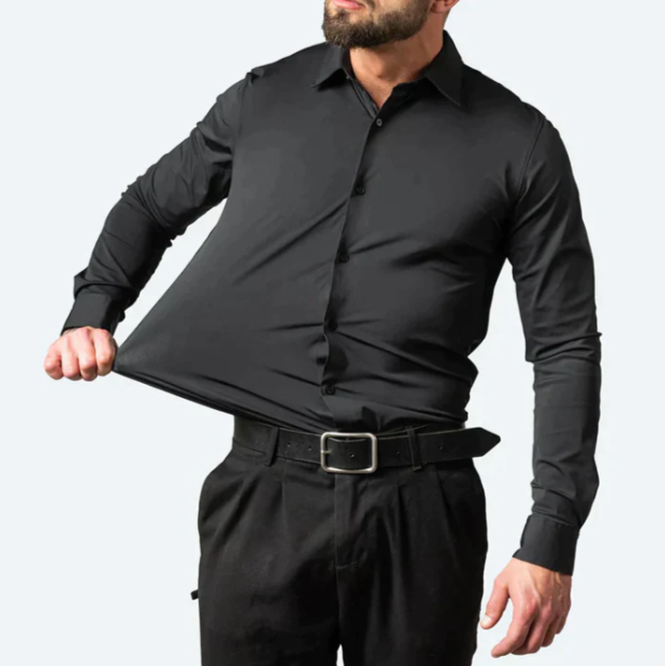 Dennis | Herre Slim-Fit Langærmet Skjorte