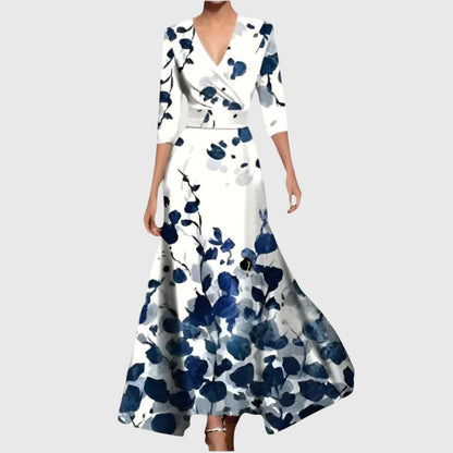 Donna | Kvinders V-hals Wrap Maxi Kjole