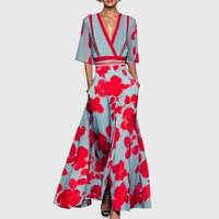 Donna | Kvinders V-hals Wrap Maxi Kjole