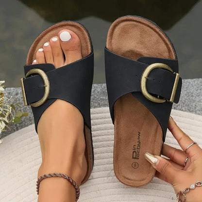 Clara | Orthopædiske Spænde Slide Sandaler