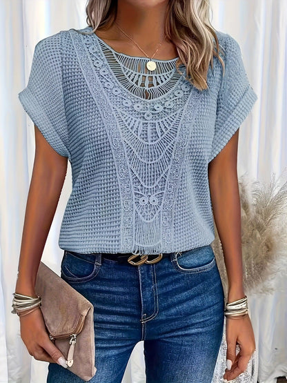 Rachel | Smukt Detaljeret Strikket Top