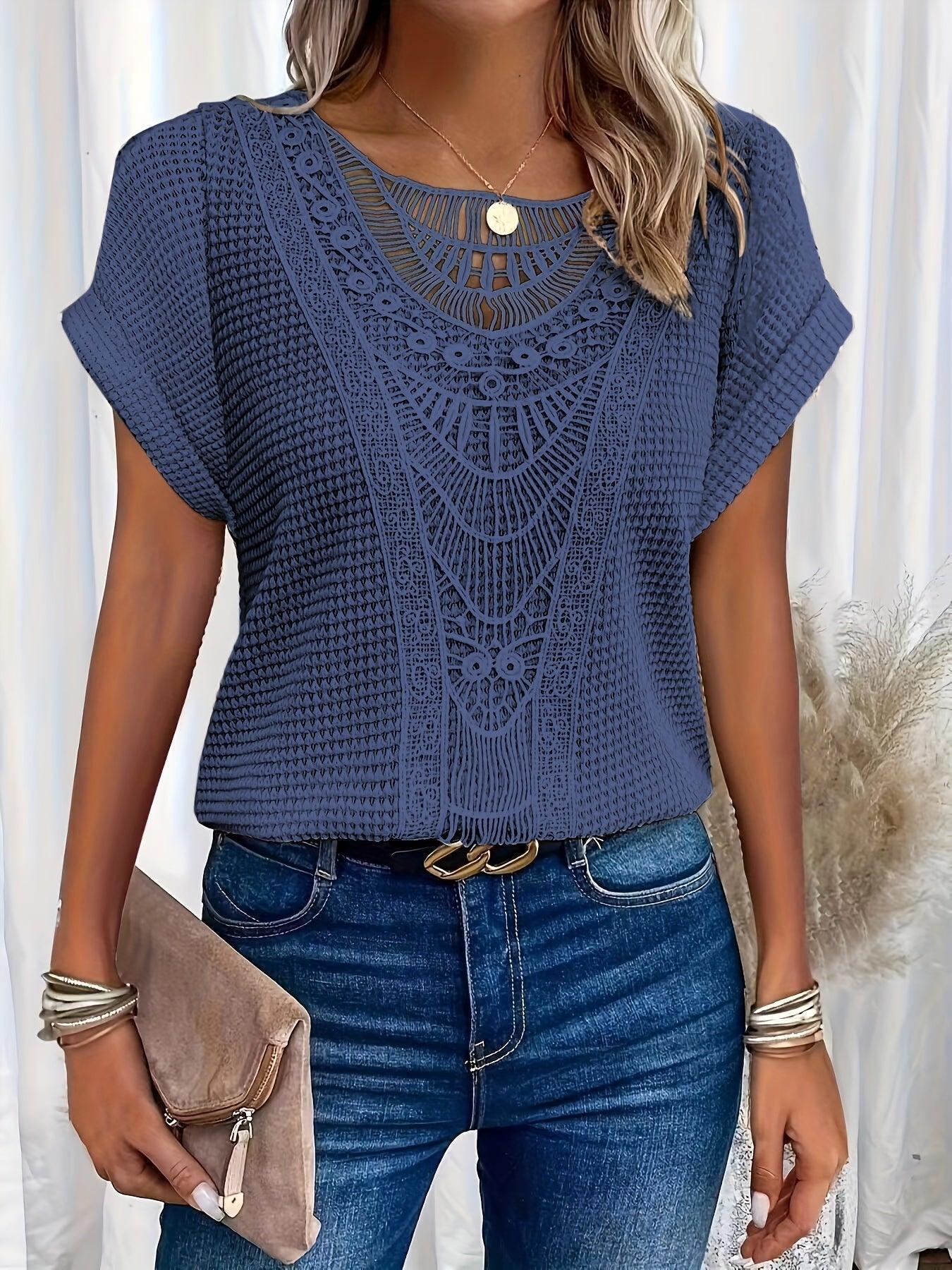 Rachel | Smukt Detaljeret Strikket Top