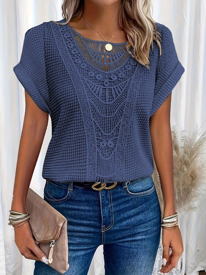 Rachel | Smukt Detaljeret Strikket Top