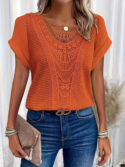 Rachel | Smukt Detaljeret Strikket Top