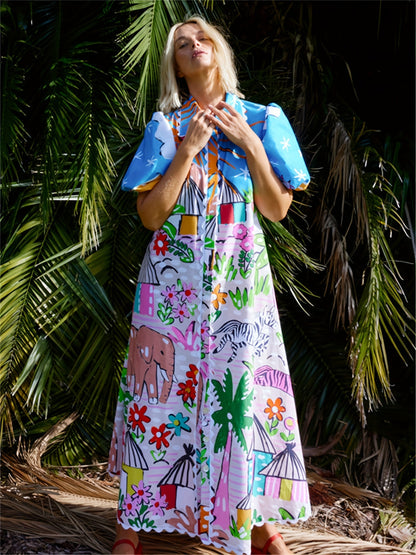Carolyn | Chic Midi Kjole til Sommer