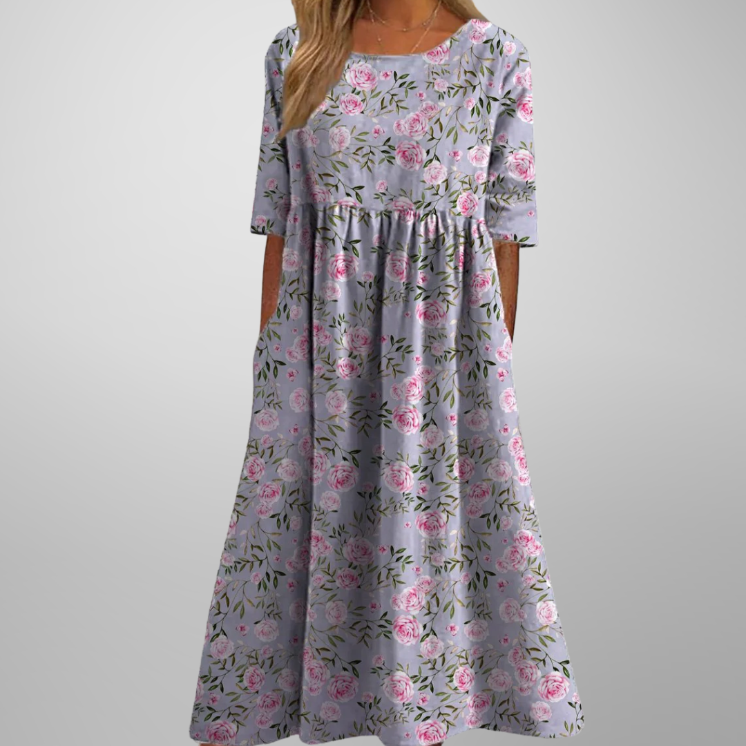 Gale | Kvinders Blomster Empire Talje Maxi Kjole