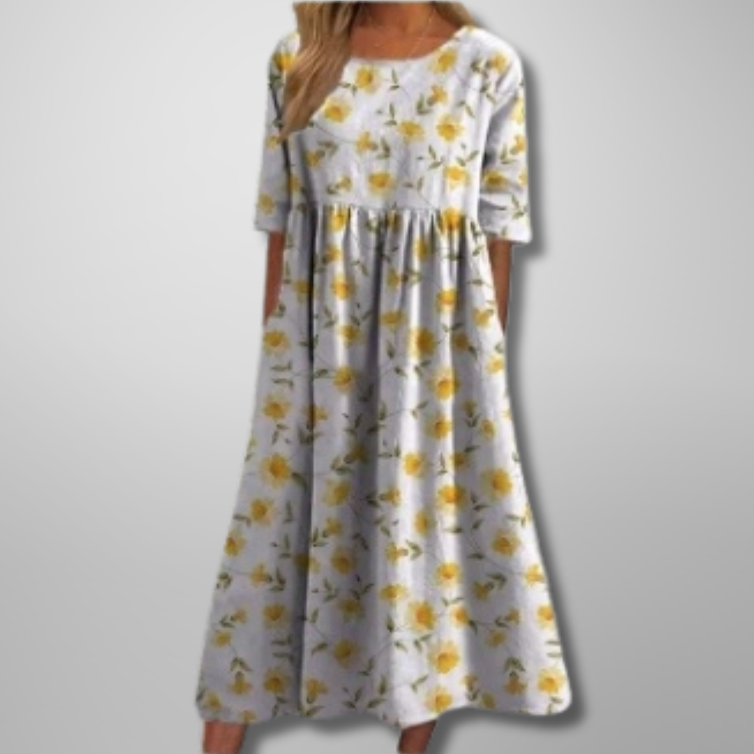 Gale | Kvinders Blomster Empire Talje Maxi Kjole