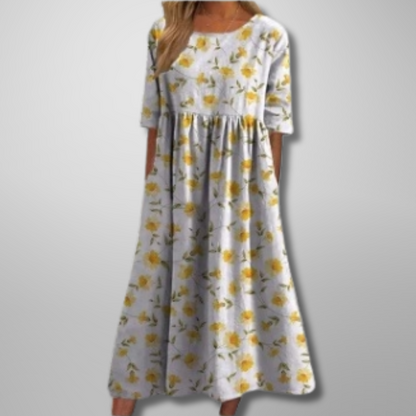 Gale | Kvinders Blomster Empire Talje Maxi Kjole