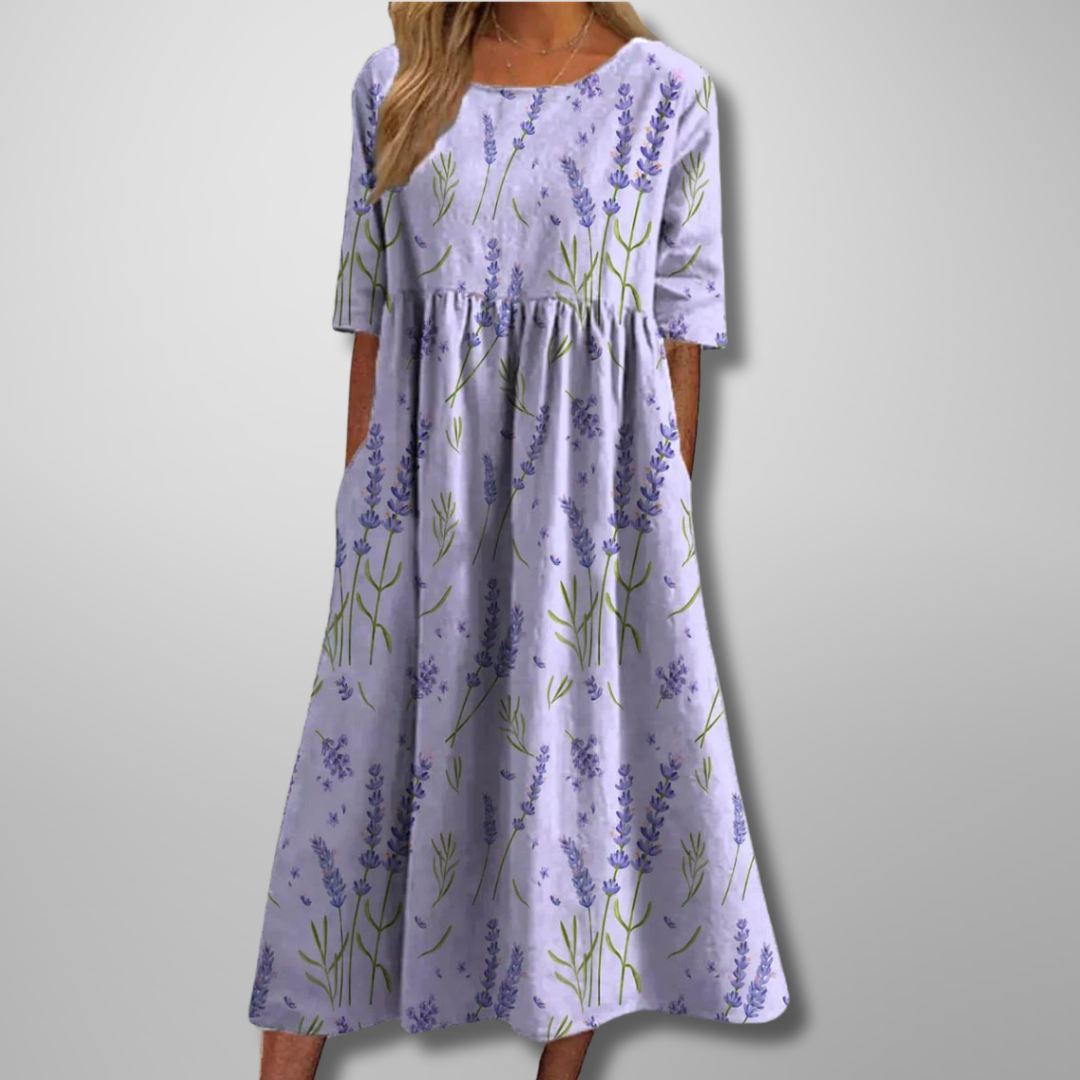 Gale | Kvinders Blomster Empire Talje Maxi Kjole