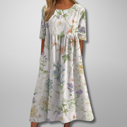Gale | Kvinders Blomster Empire Talje Maxi Kjole