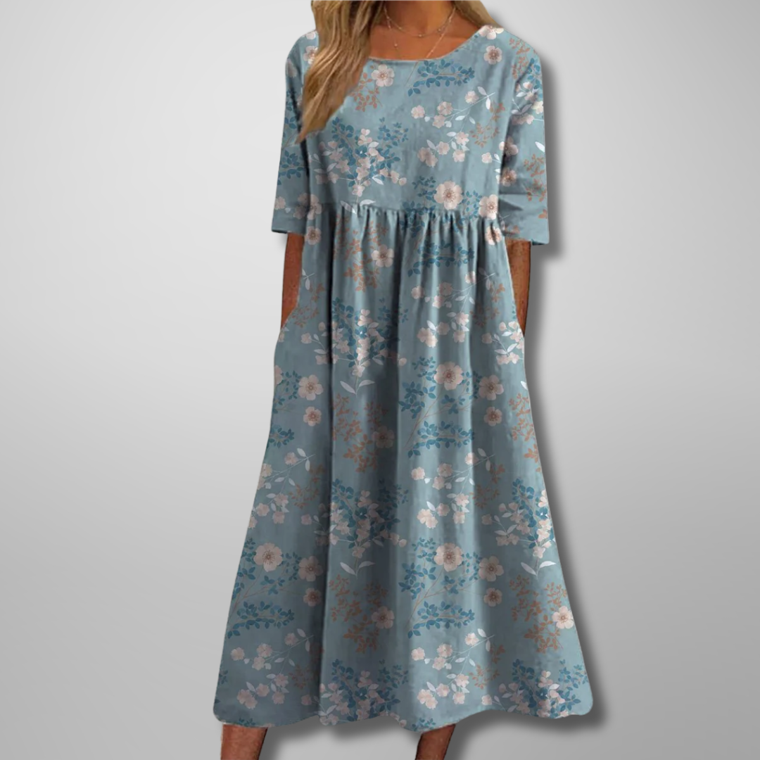 Gale | Kvinders Blomster Empire Talje Maxi Kjole