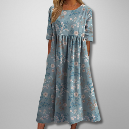Gale | Kvinders Blomster Empire Talje Maxi Kjole