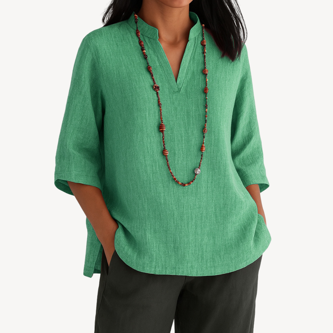 Linda | Elegant Tunika Top til Kvinder