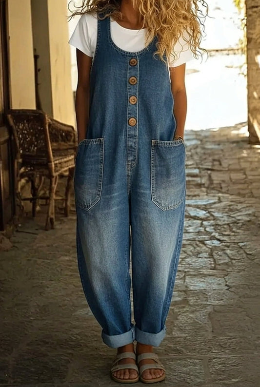 Lenna – Vintage denim jumpsuit