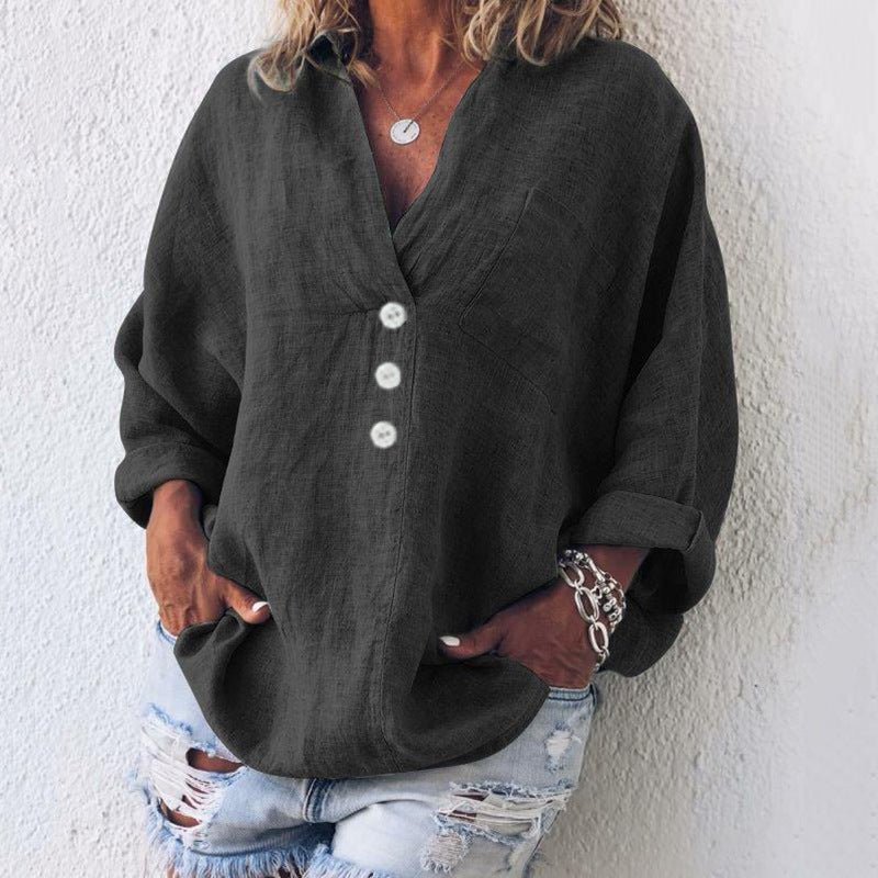Holly | Kvinders Oversized Knap-Ned Bluse