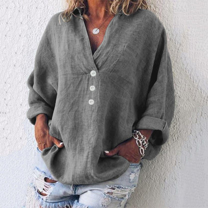 Holly | Kvinders Oversized Knap-Ned Bluse