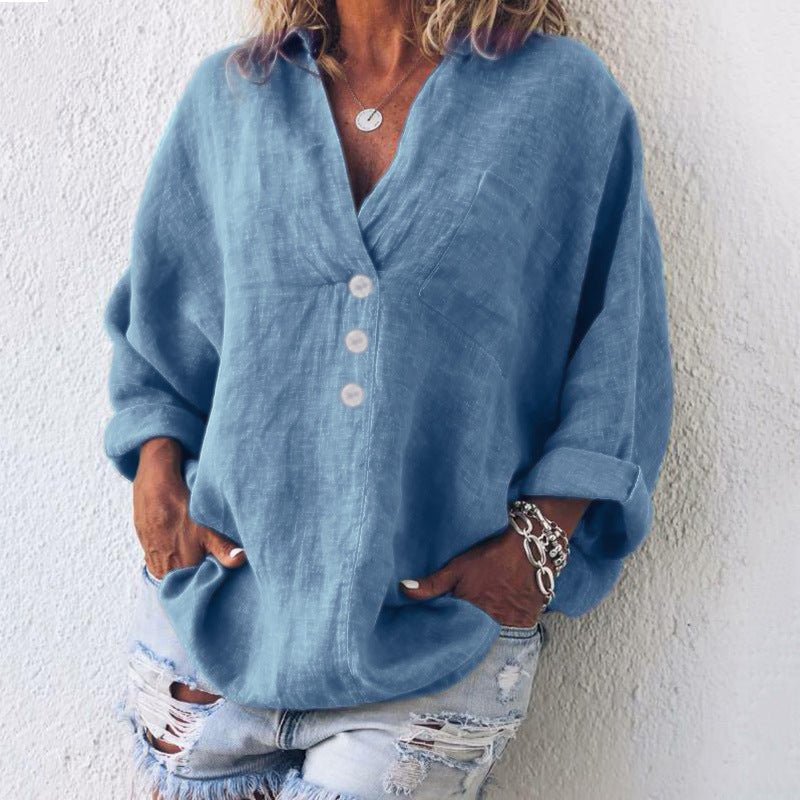 Holly | Kvinders Oversized Knap-Ned Bluse