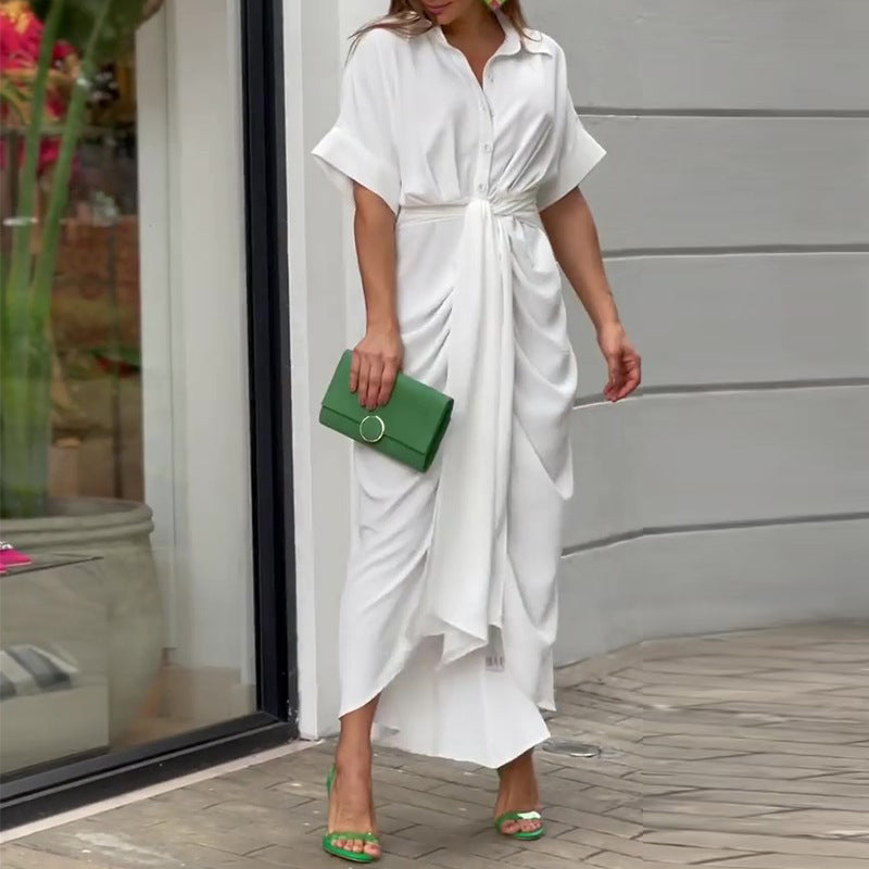 Susan | Elegant Sommer Drape Kjole til Stilfuld Komfort