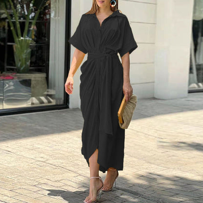 Susan | Elegant Sommer Drape Kjole til Stilfuld Komfort