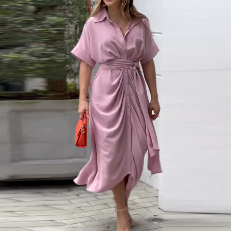 Susan | Elegant Sommer Drape Kjole til Stilfuld Komfort