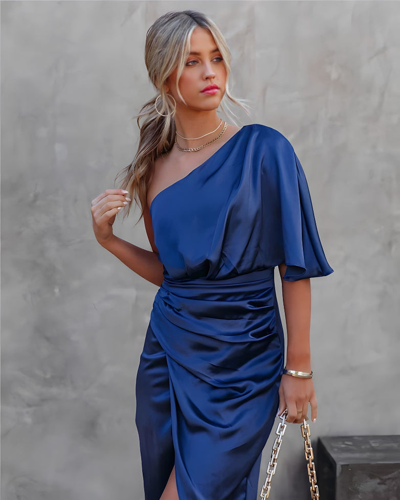 Josephine | Kvinders One Shoulder Midi Kjole