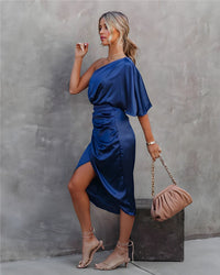 Josephine | Kvinders One Shoulder Midi Kjole