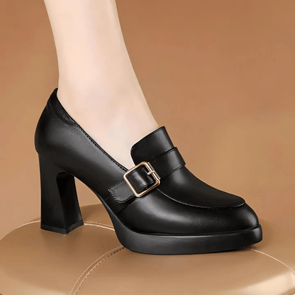 Jamie | Kvinders Blokhæls Platform Loafers