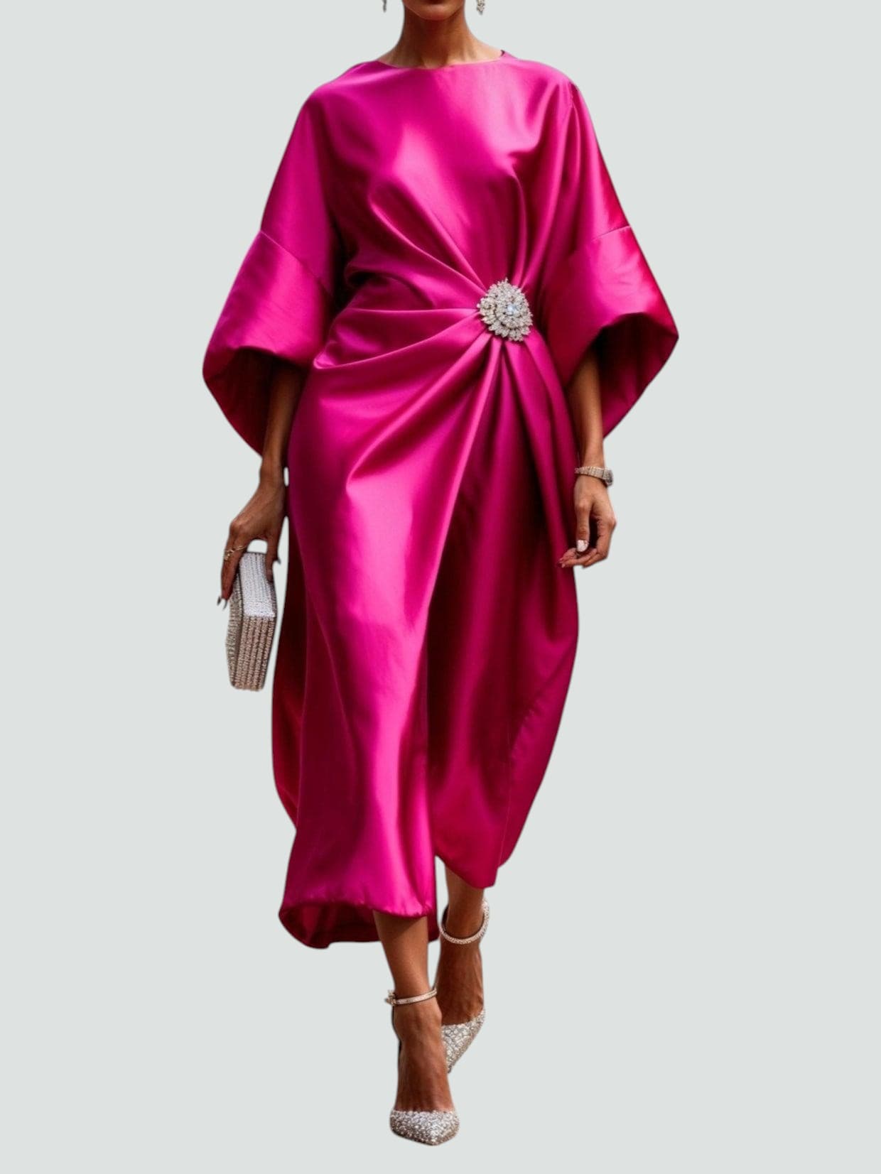 Kay | Kvinders Wrap Midi Kjole