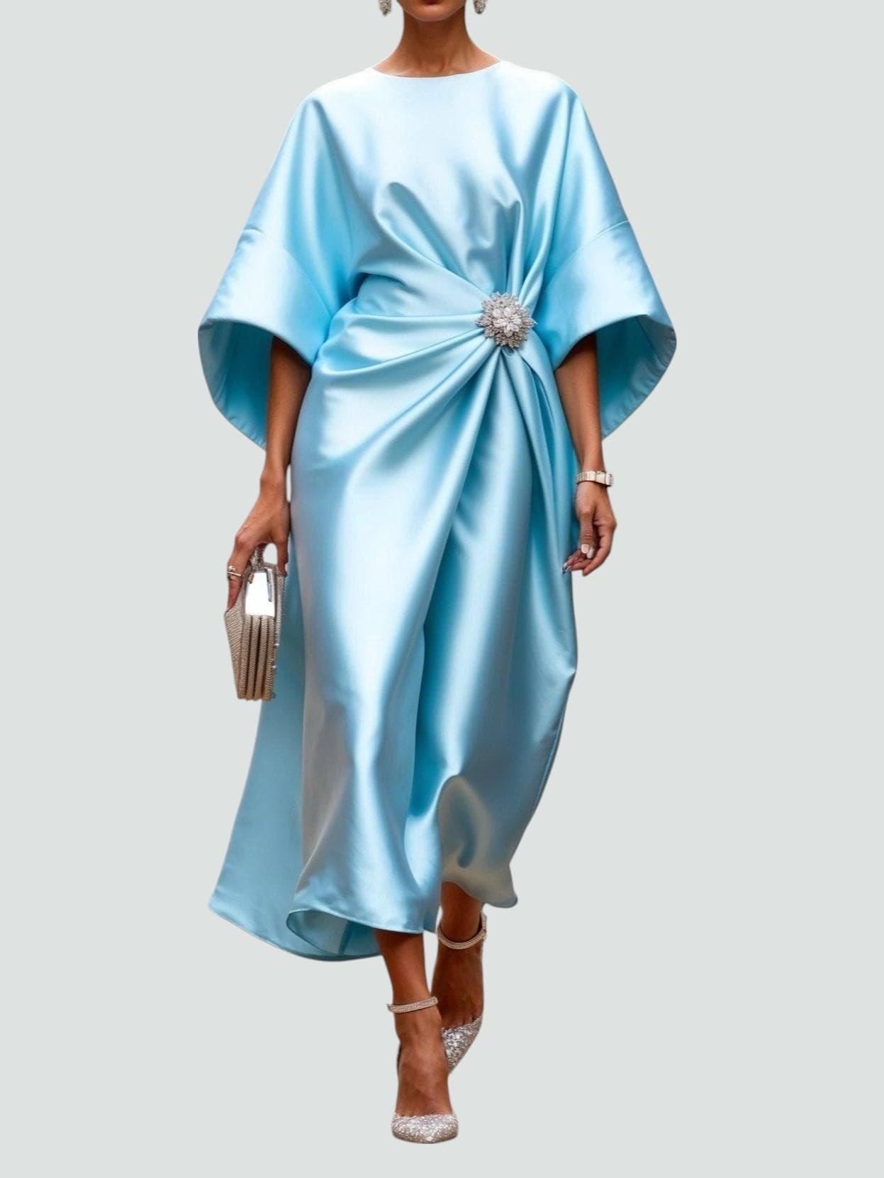 Kay | Kvinders Wrap Midi Kjole