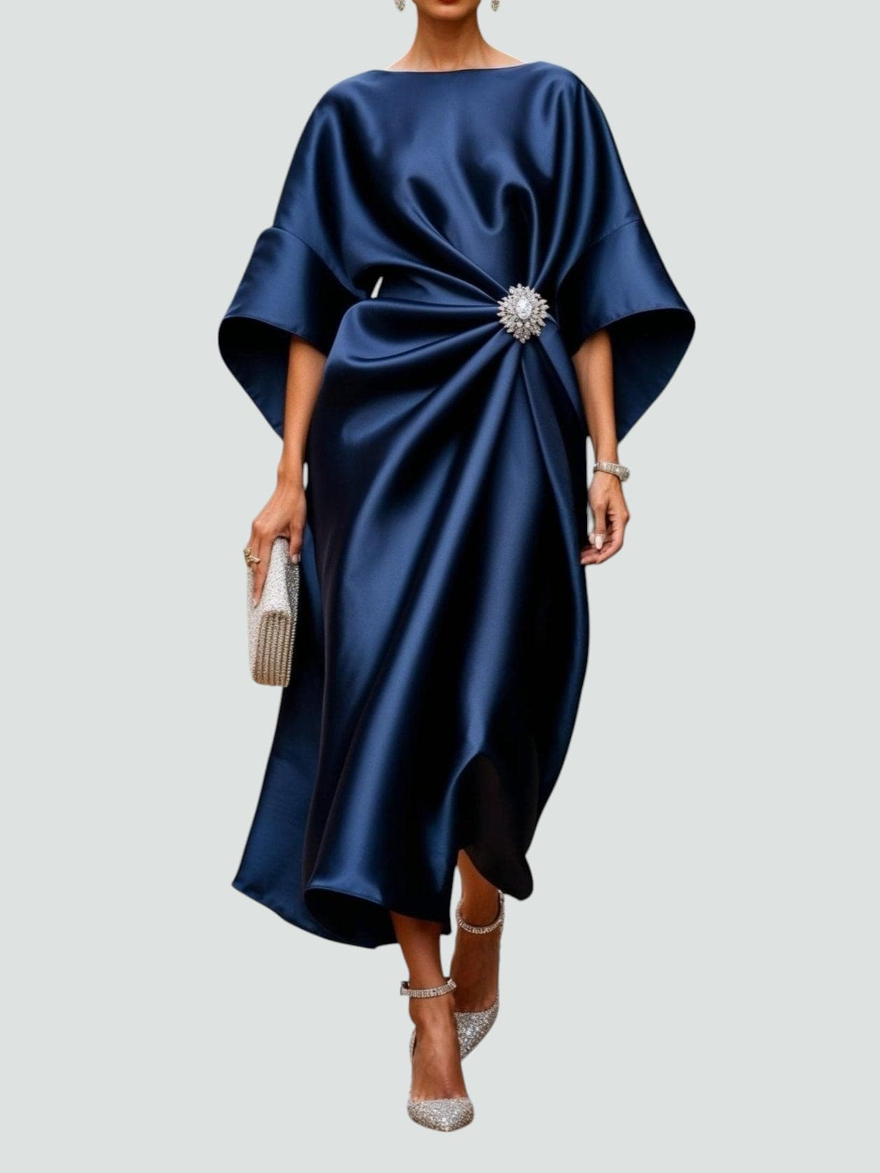 Kay | Kvinders Wrap Midi Kjole