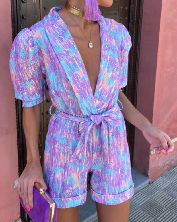 Miranda | Stilfuld V-Hals Jumpsuit til Kvinder