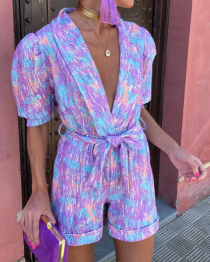 Miranda | Stilfuld V-Hals Jumpsuit til Kvinder