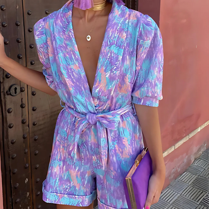 Miranda | Stilfuld V-Hals Jumpsuit til Kvinder