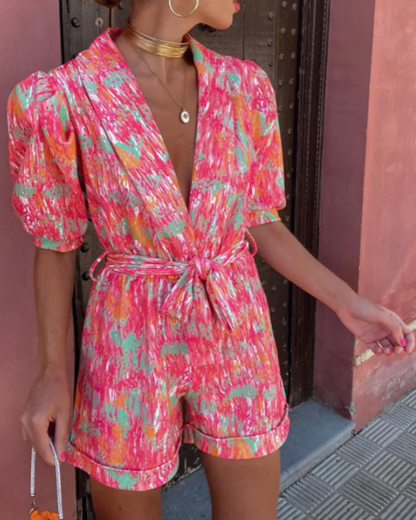 Miranda | Stilfuld V-Hals Jumpsuit til Kvinder