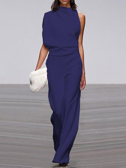 Libby | Kvinders One Shoulder Wide Leg Jumpsuit