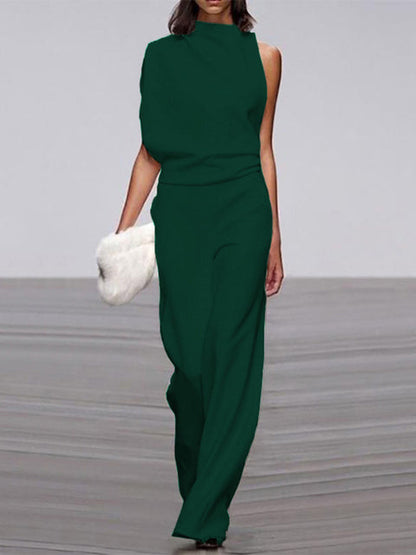 Libby | Kvinders One Shoulder Wide Leg Jumpsuit