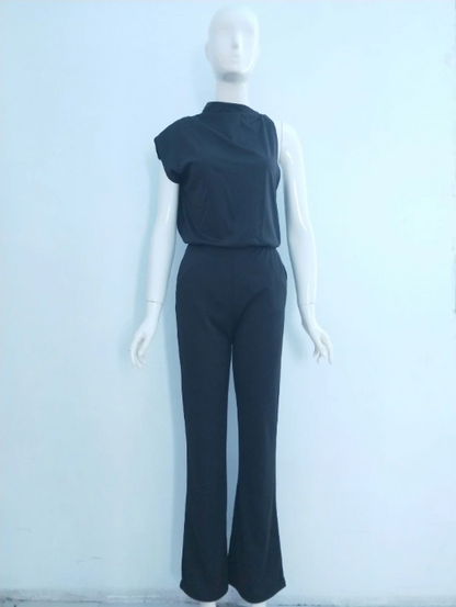 Libby | Kvinders One Shoulder Wide Leg Jumpsuit