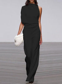 Libby | Kvinders One Shoulder Wide Leg Jumpsuit