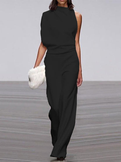 Libby | Kvinders One Shoulder Wide Leg Jumpsuit