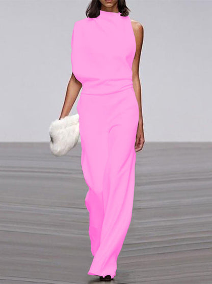 Libby | Kvinders One Shoulder Wide Leg Jumpsuit