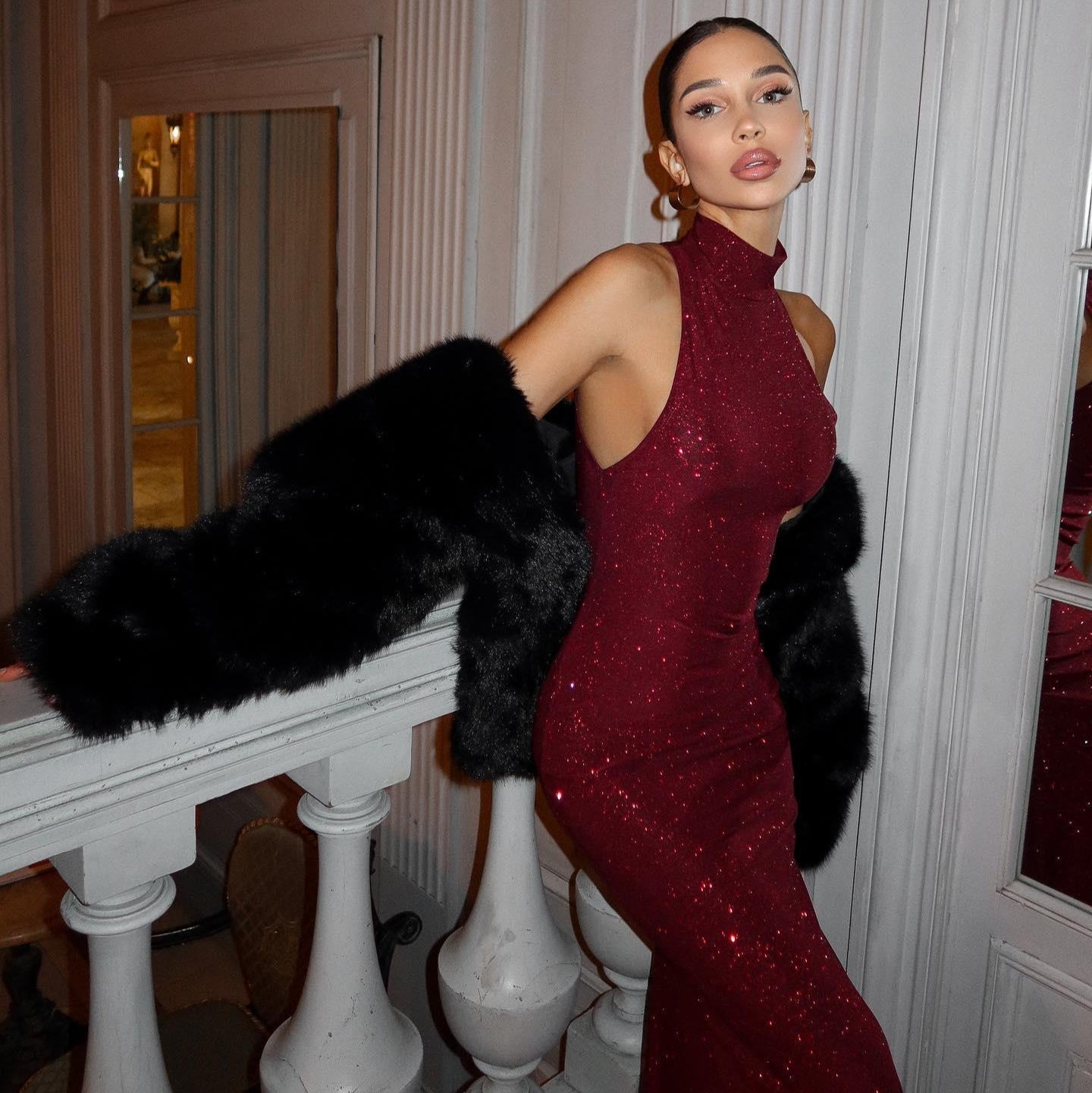 Samantha | Kvinders Ærmeløs Bodycon Maxi Kjole
