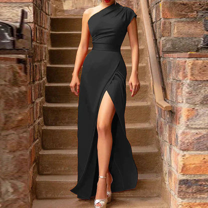 Lucia | Kvinders One Shoulder Maxi Kjole