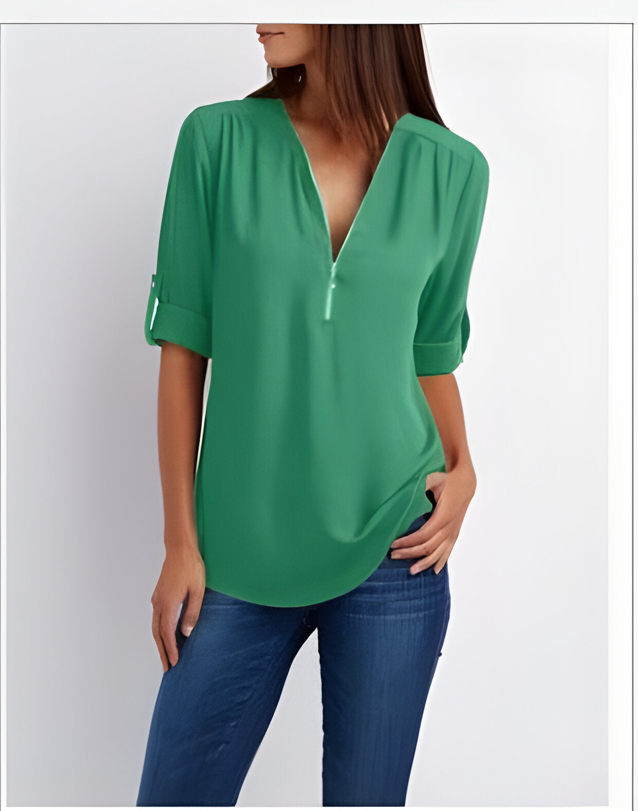 Maisie | Kvinders Zip Front Bluse