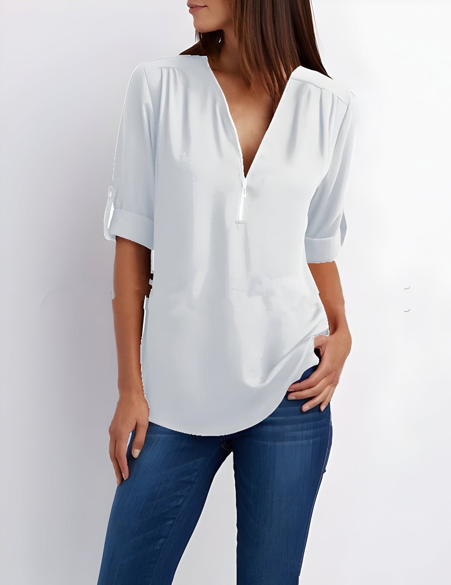 Maisie | Kvinders Zip Front Bluse