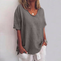 Marcia | Kvinders Oversized V-Hals Bluse