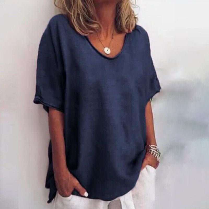 Marcia | Kvinders Oversized V-Hals Bluse