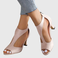 Sadie | Kvinders Peep Toe T-Rem Hæle