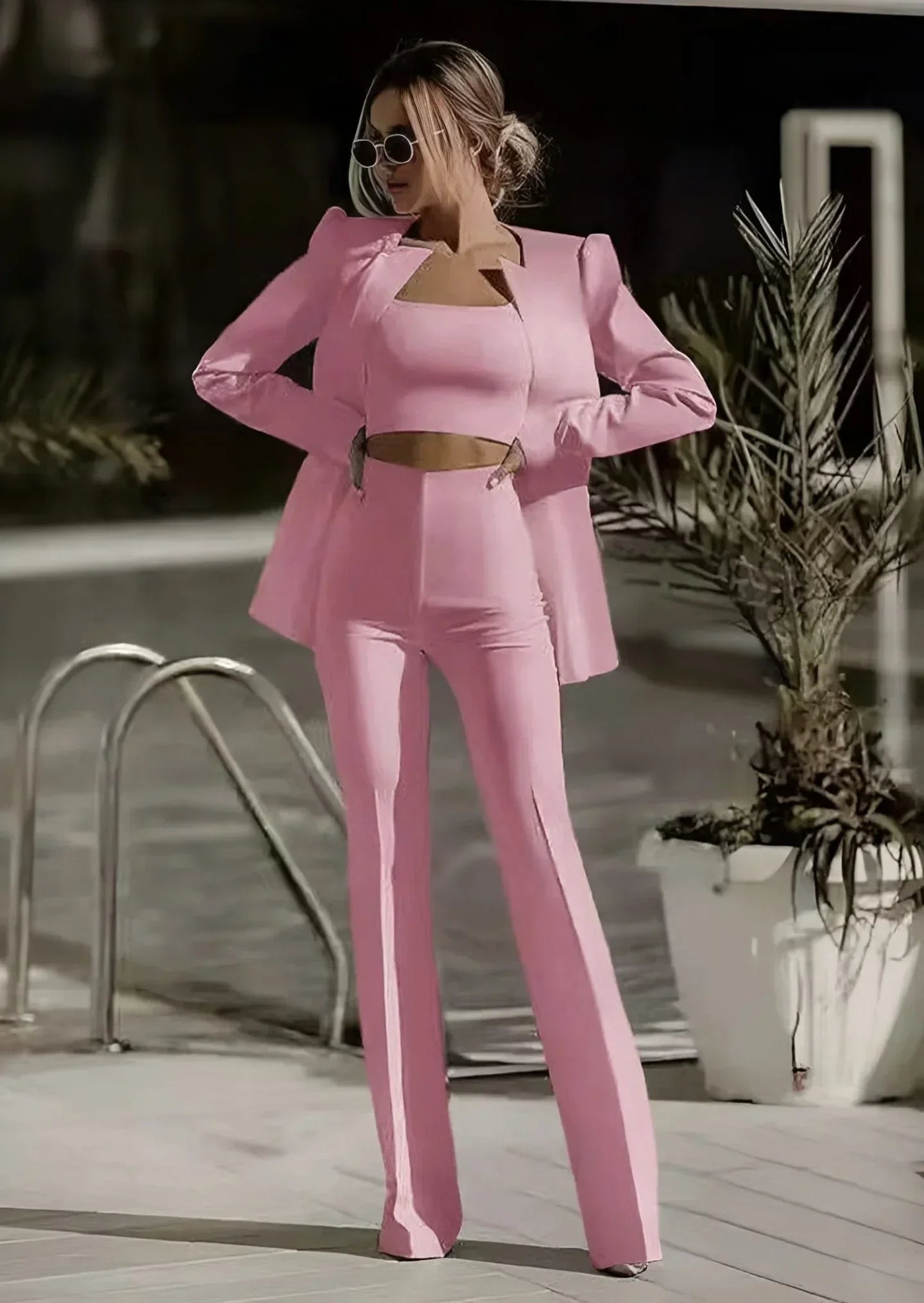Mary | Kvinders Fitted Blazer To-delt Buksedragt Sæt