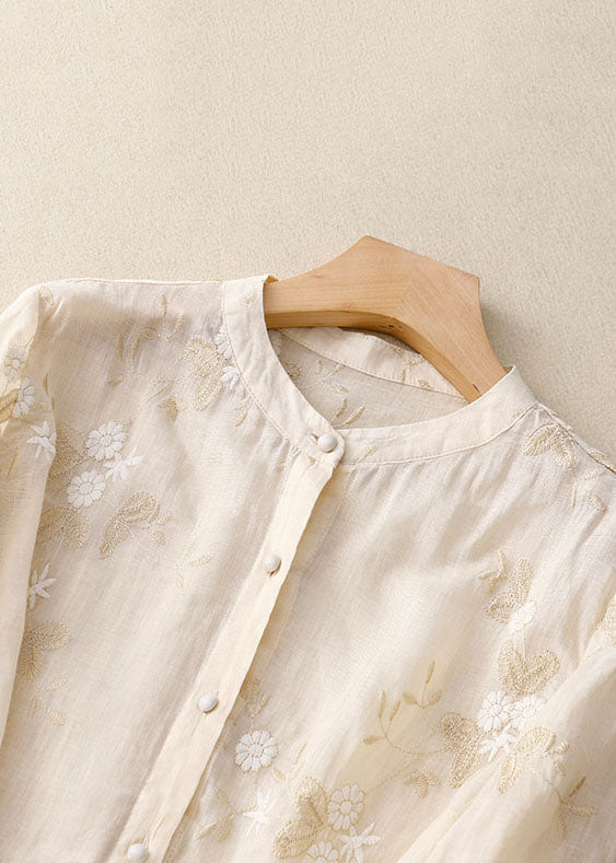 Maureen | Kvinders Knap-Ned Blomster Bluse